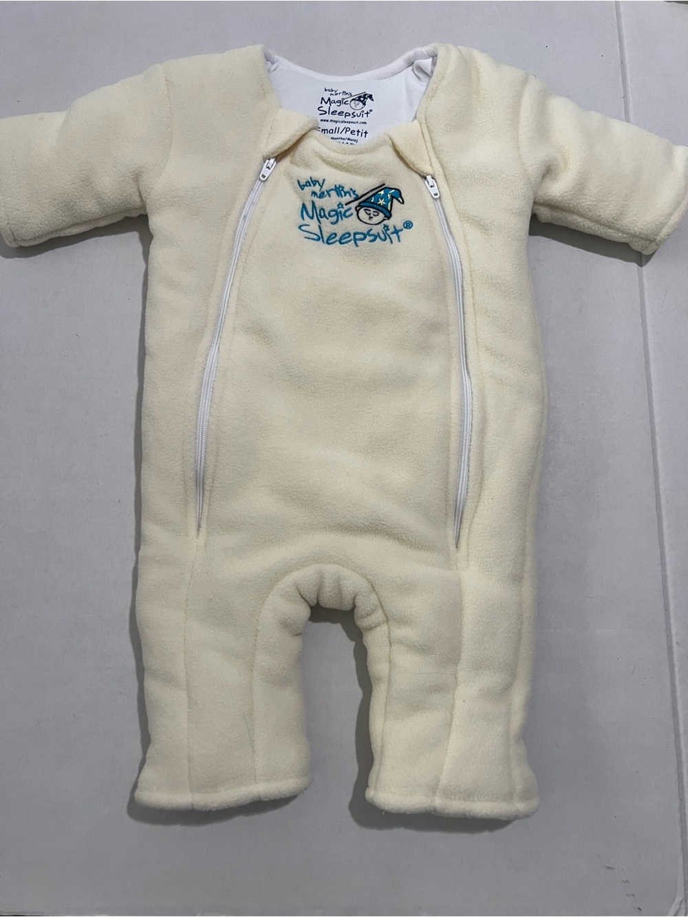 magic sleepsuit Cream Fleece Baby Footie - Cozy Sleepwear
